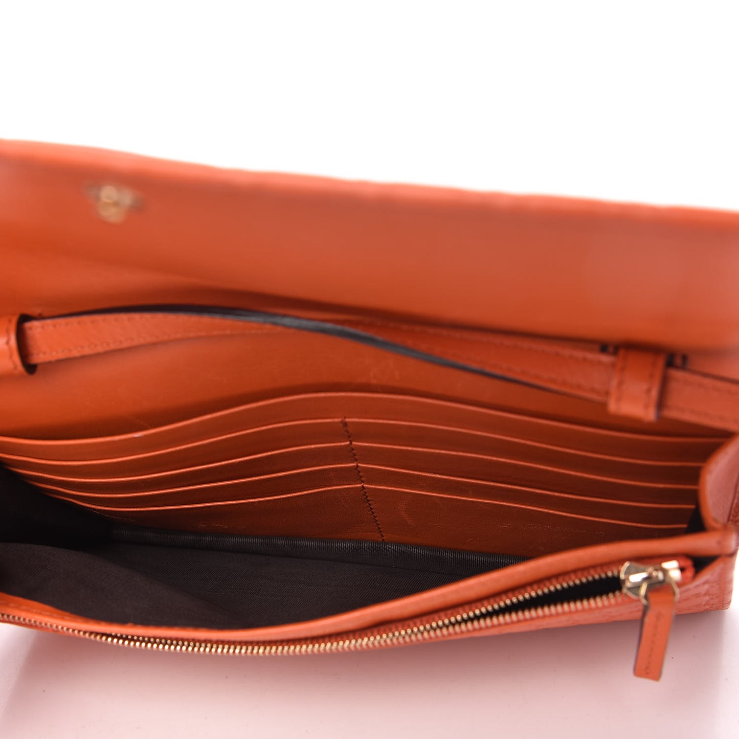 Soft Microguccissima Crossbody Wallet Sun Orange