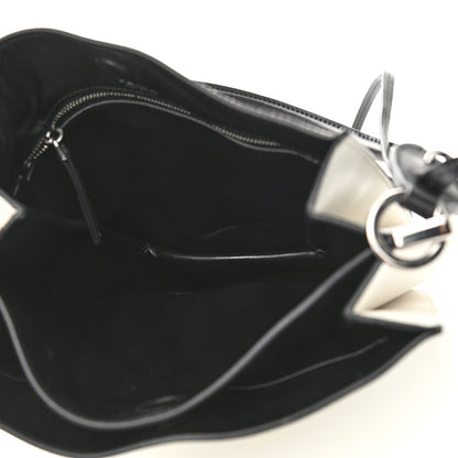 Prada City Calfskin Small Margit Bag White Black 6 of 11