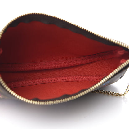 Louis Vuitton Monogram 2020 Christmas Animation Bumper Cars Mini Pochette Accessories Coquelicot 5 of 10