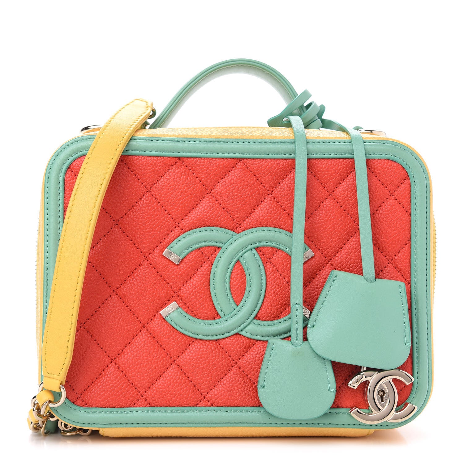 Chanel Caviar Quilted Medium CC Filigree Vanity Case Multicolor 1 of 11