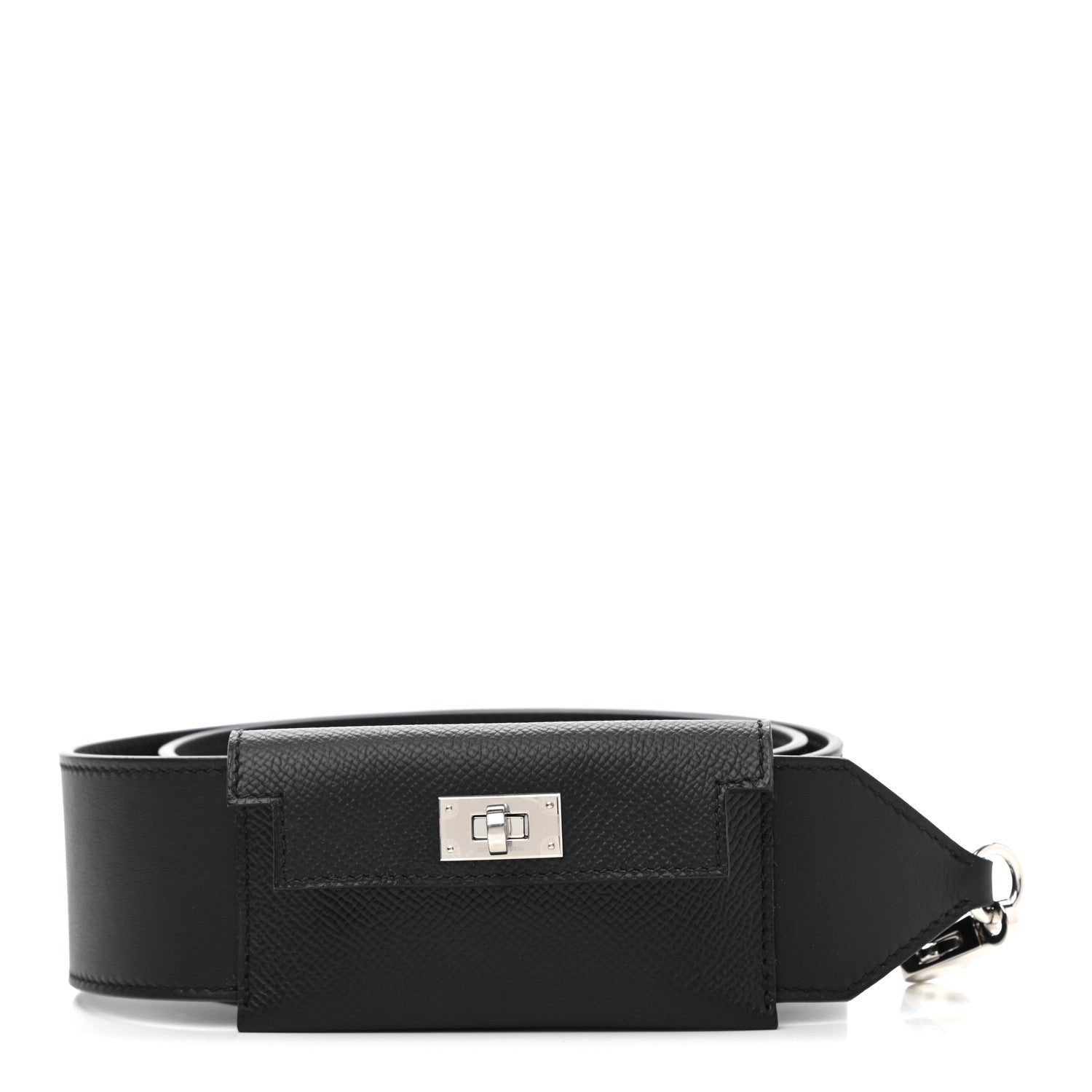 Hermes Swift Epsom Pocket Kelly Shoulder Strap Black 1 of 6