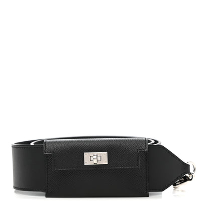 Hermes Swift Epsom Pocket Kelly Shoulder Strap Black 1 of 6