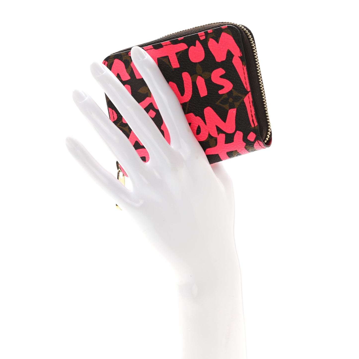 Monogram Graffiti Zippy Coin Purse Fuchsia