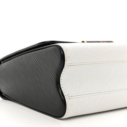 Louis Vuitton Epi Tortoiseshell Twist Shoulder Bag MM Black White 8 of 9