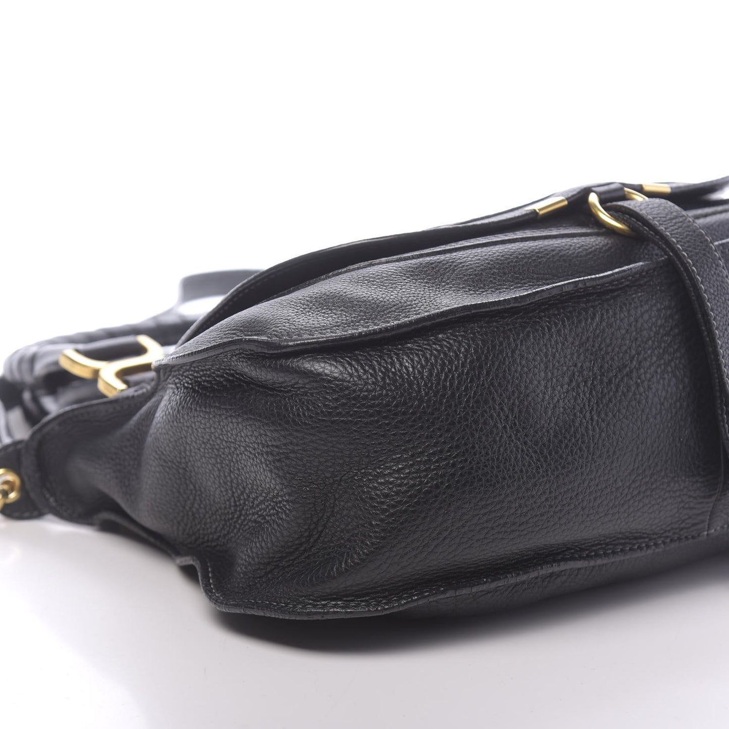 Calfskin Medium Marcie Satchel Black