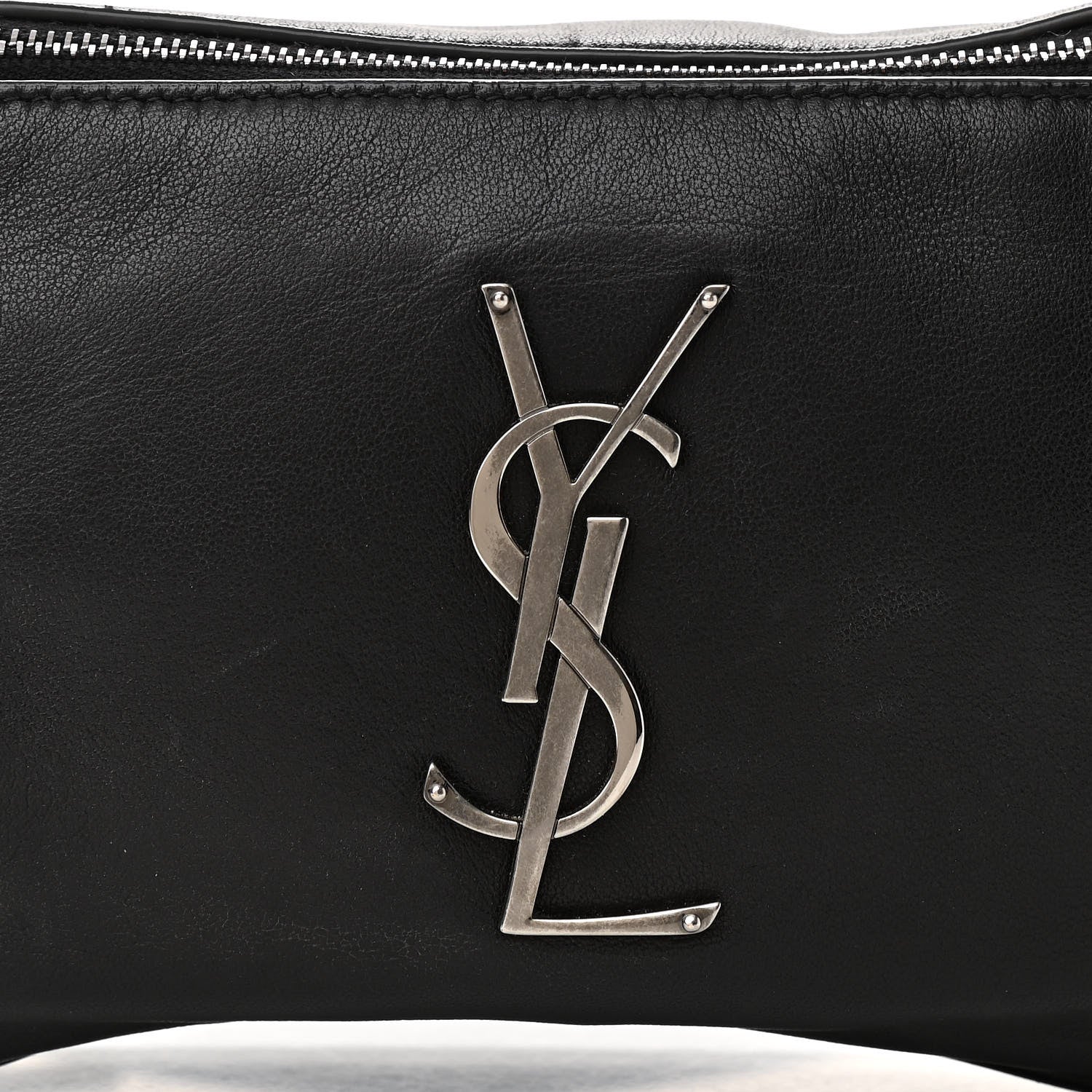 Saint Laurent Calfskin Monogram Belt Bag Black 8 of 10