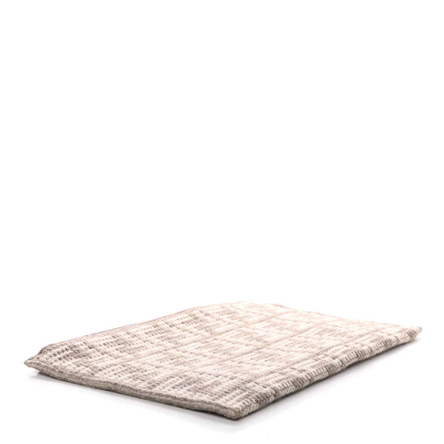 Fendi Fabric Calfskin FF Woven Large Flat Pouch Corda 4 of 7