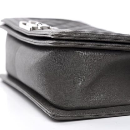 Chanel Caviar Quilted Medium Boy Flap Grey 7 of 10