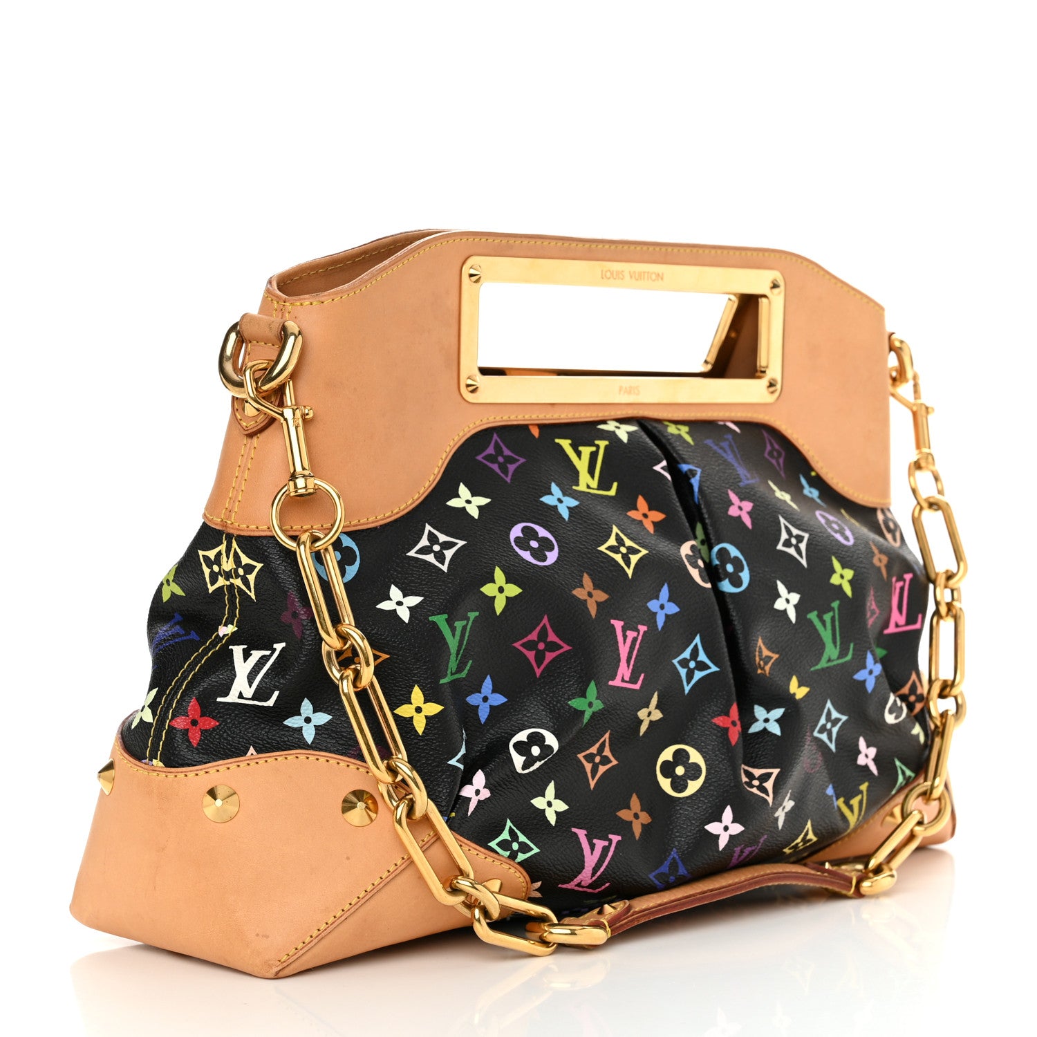 Louis Vuitton Monogram Multicolor Judy GM Black 3 of 12