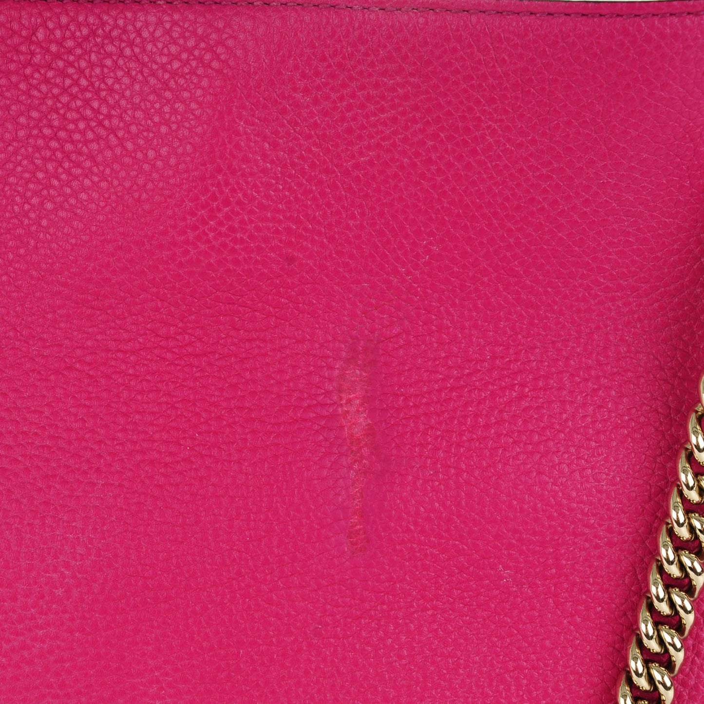 Cellarius Calfskin Medium Soho Chain Shoulder Bag Bright Bouganville
