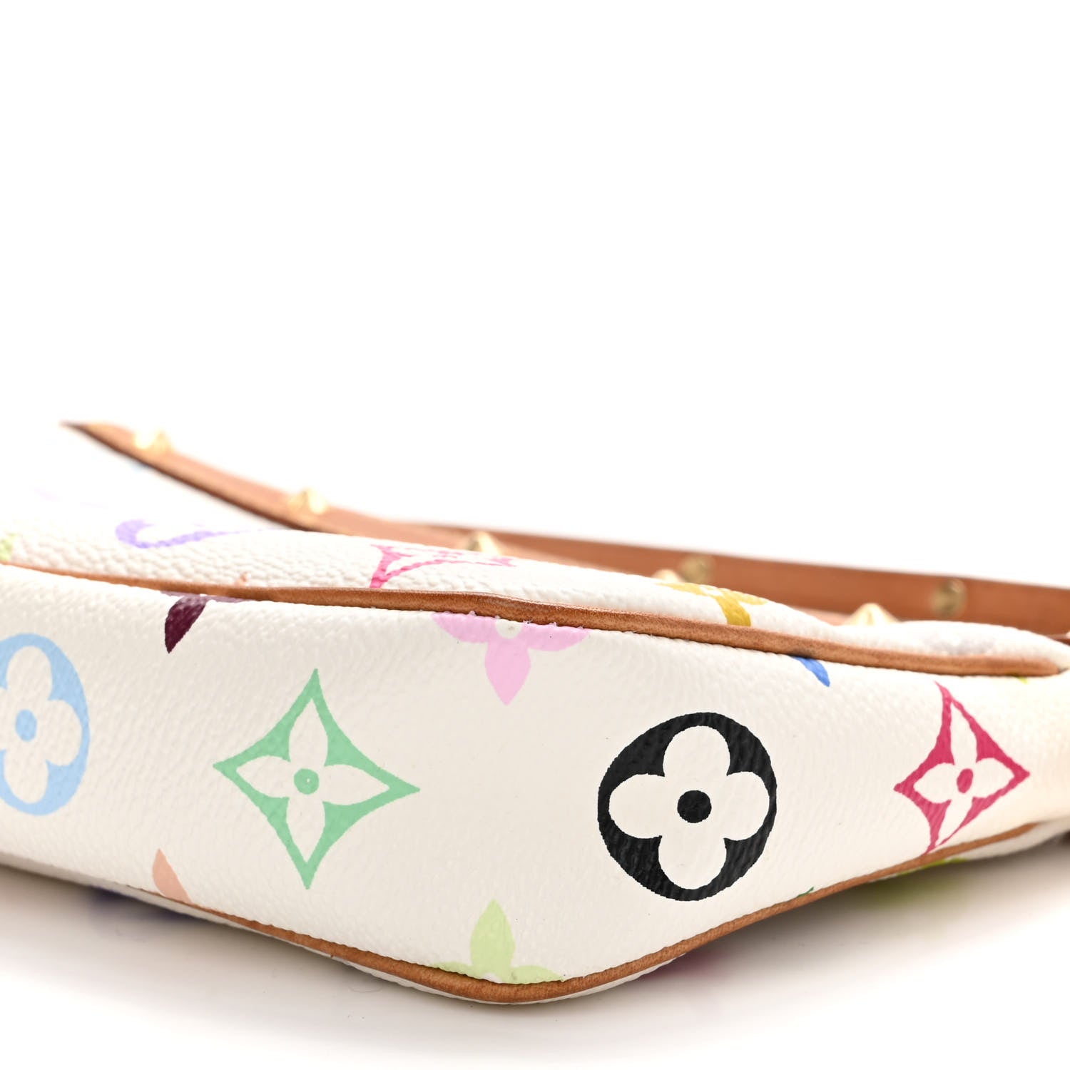 Louis Vuitton Monogram Multicolor Pochette Accessories White 10 of 10