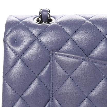 Chanel Lambskin Quilted Medium Double Flap Light Purple 13 of 21
