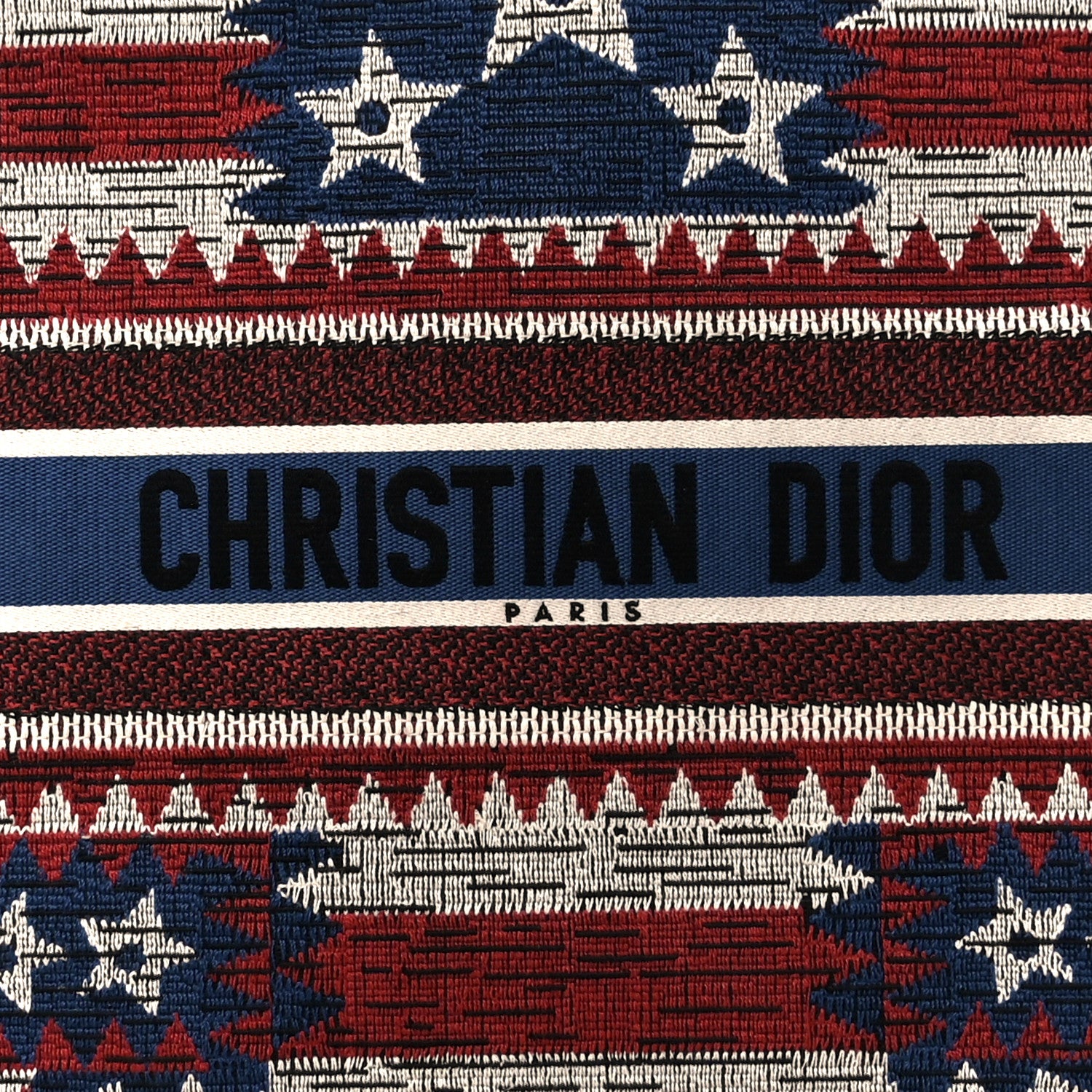 Christian Dior Canvas Embroidered Large Exclusive US Book Tote Multicolor 8 of 10