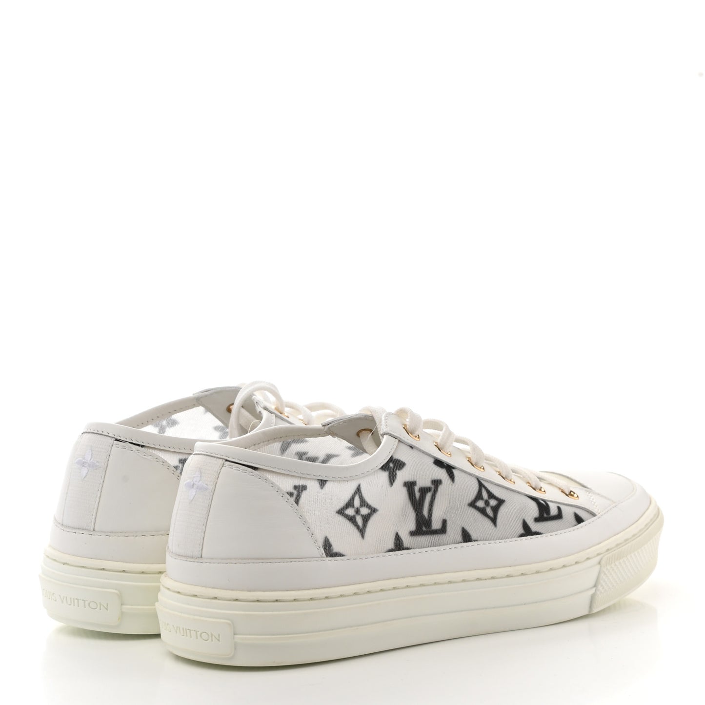 Technical Fabric Calfskin Monogram Stellar Sneakers 40 Black