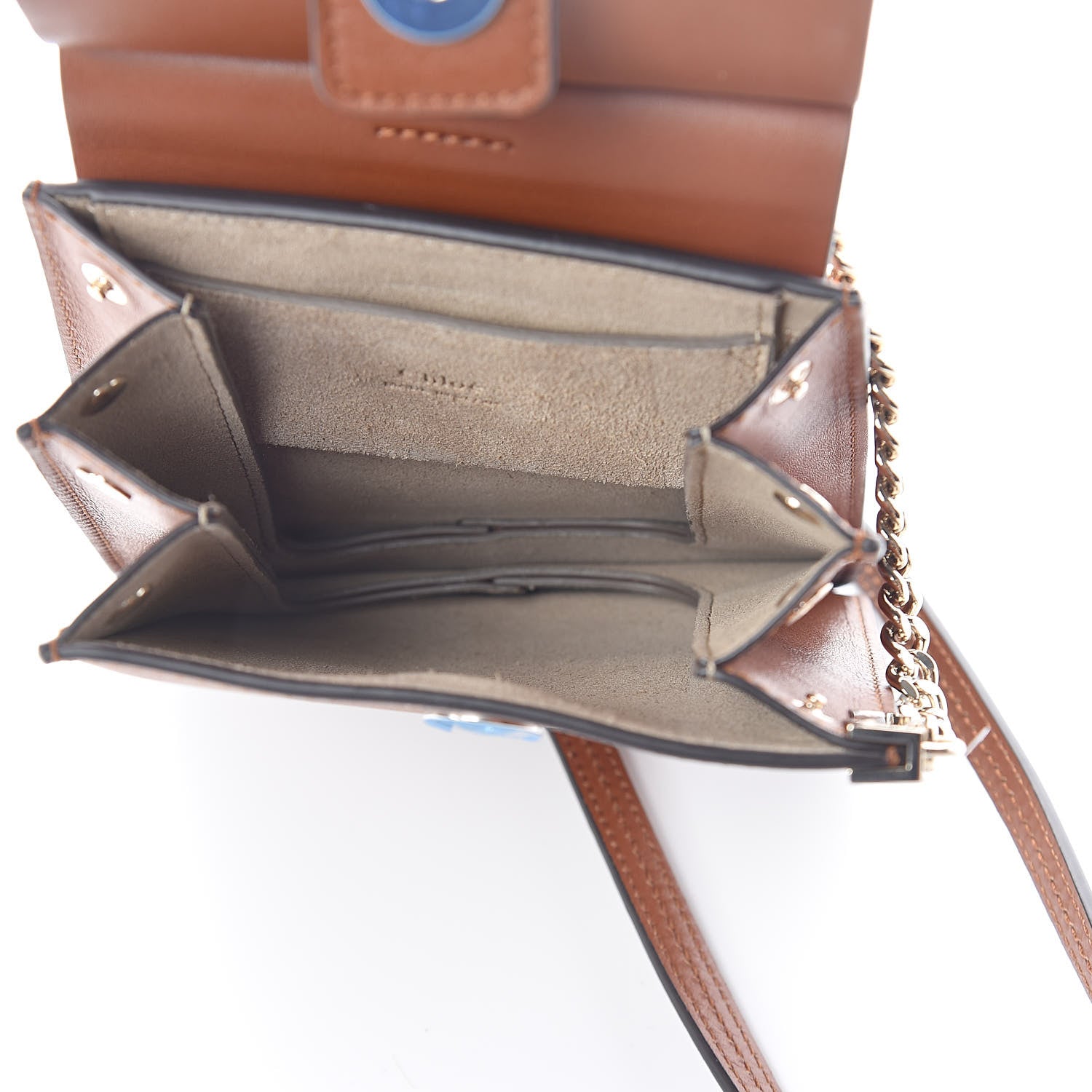 Chloe Suede Calfskin Mini Faye Bracelet Bag Tobacco 5 of 9