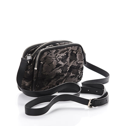 Jimmy Choo Metallic Nappa Camo Opal Crossbody Bag Black Gunmetal 2 of 10