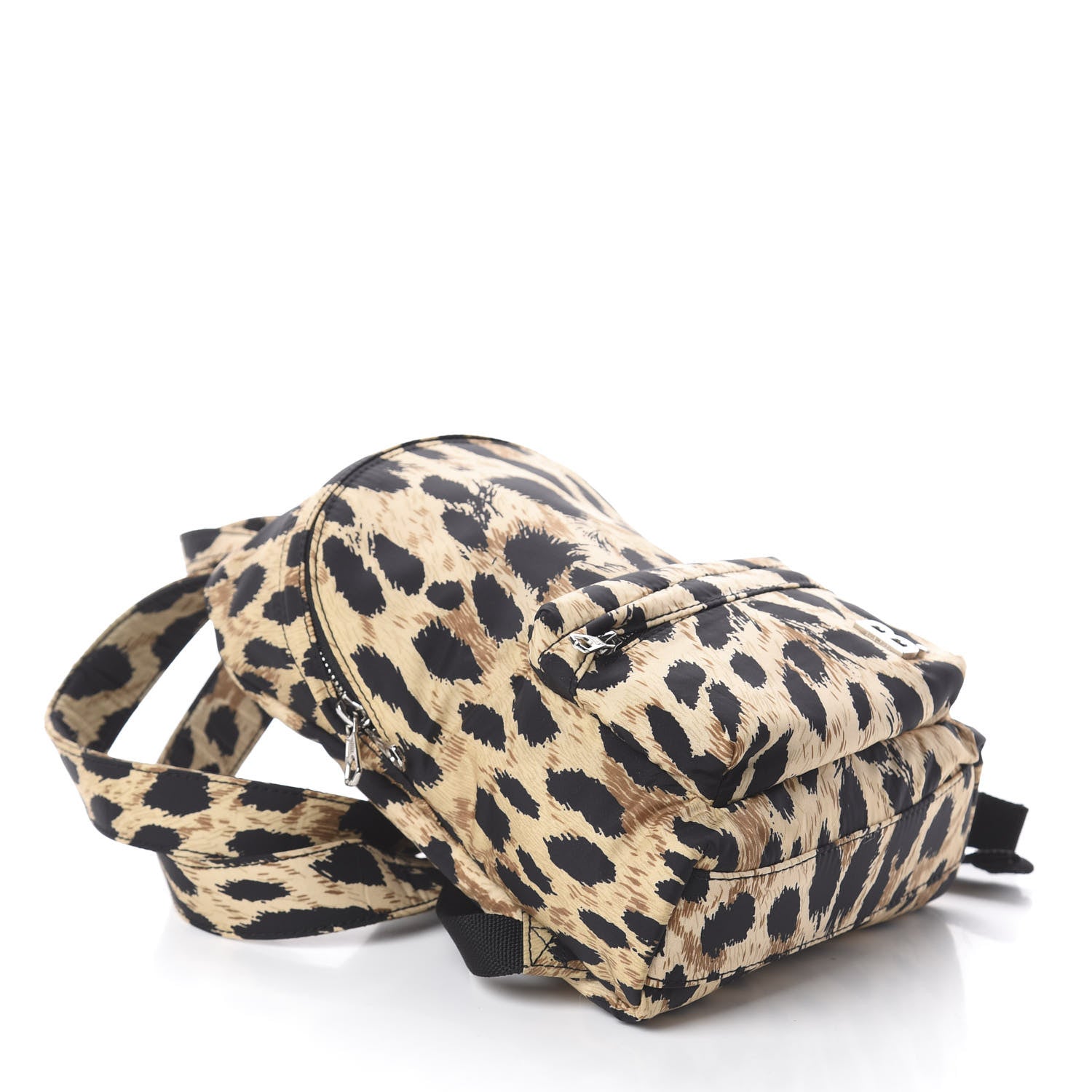 Balenciaga Nylon Leopard Printed Soft XXS Backpack Beige 3 of 8