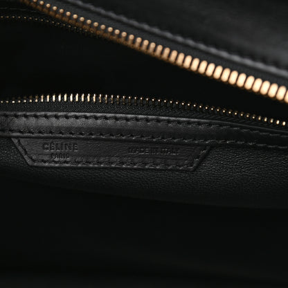 Celine Bullhide Calfskin Mini Bi-Color Luggage Black White 5 of 12