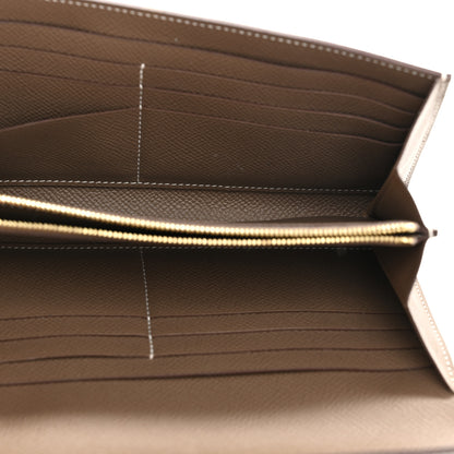 Hermes Epsom Kelly Longue Wallet Etoupe 5 of 8