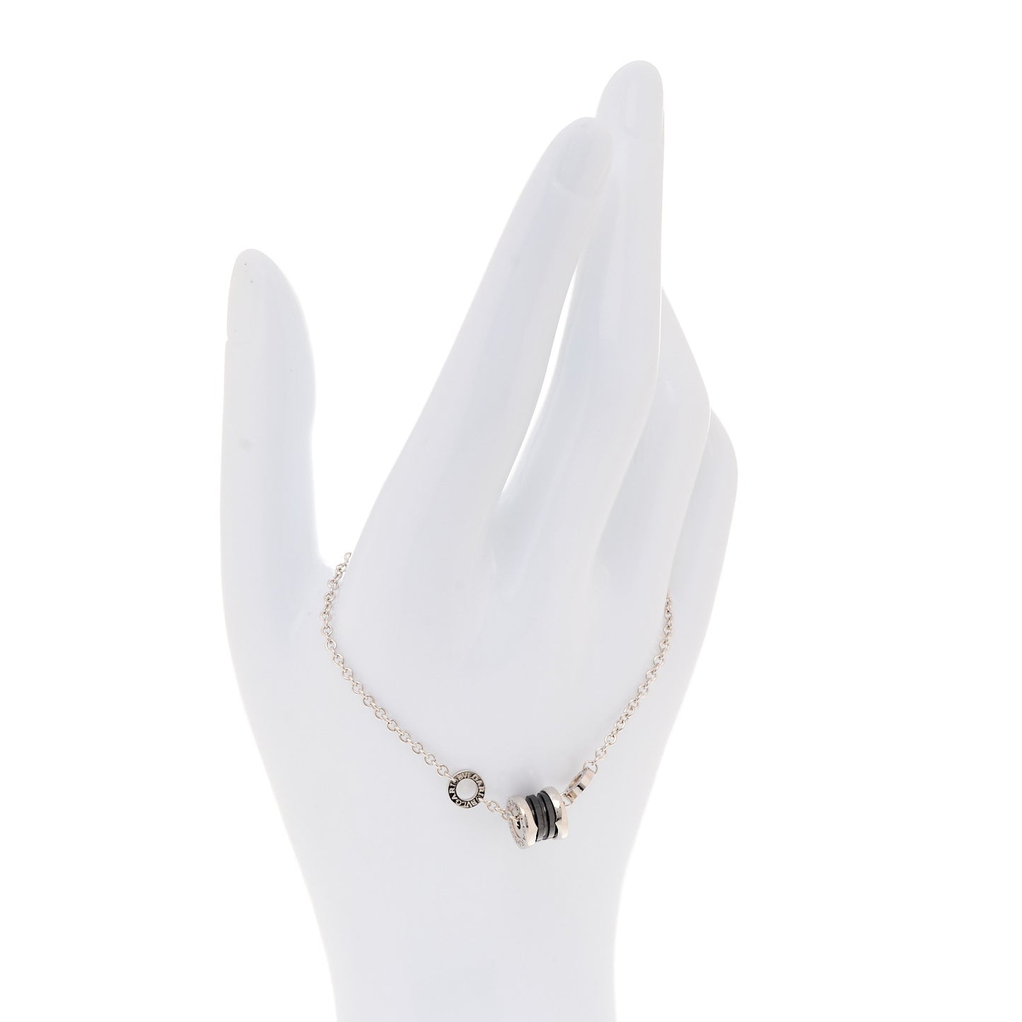 Sterling Silver Black Ceramic Save the Children Bracelet SM