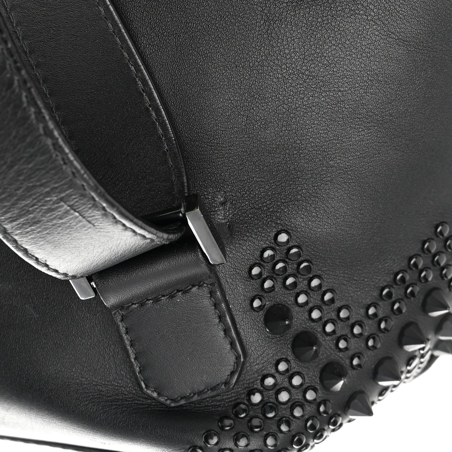 X NICHOLAS KIRKWOOD Calfskin Studded Serpenti Forever Backpack Black