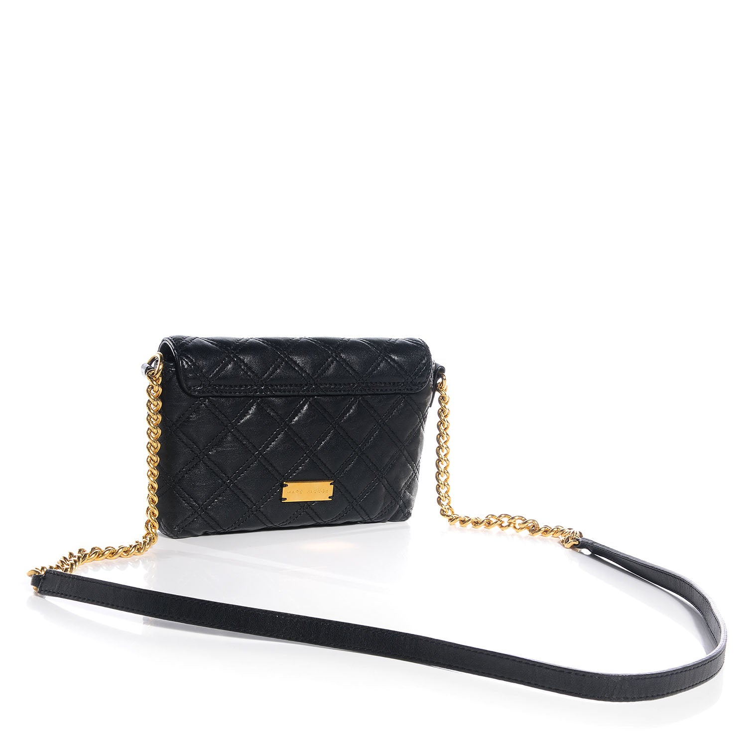Marc Jacobs Lambskin Bow Quilting Single Black 3 of 10