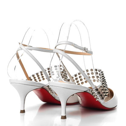 Christian Louboutin CHRISTIAN LOUBOUTIN Kid PVC Zarli Levita 55 Pumps 37 White 4 of 10
