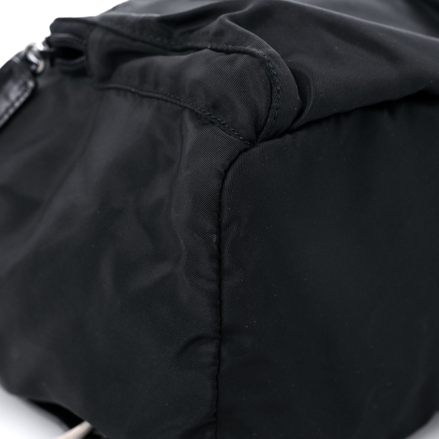 Nylon Vela Mini Cinch Backpack Black