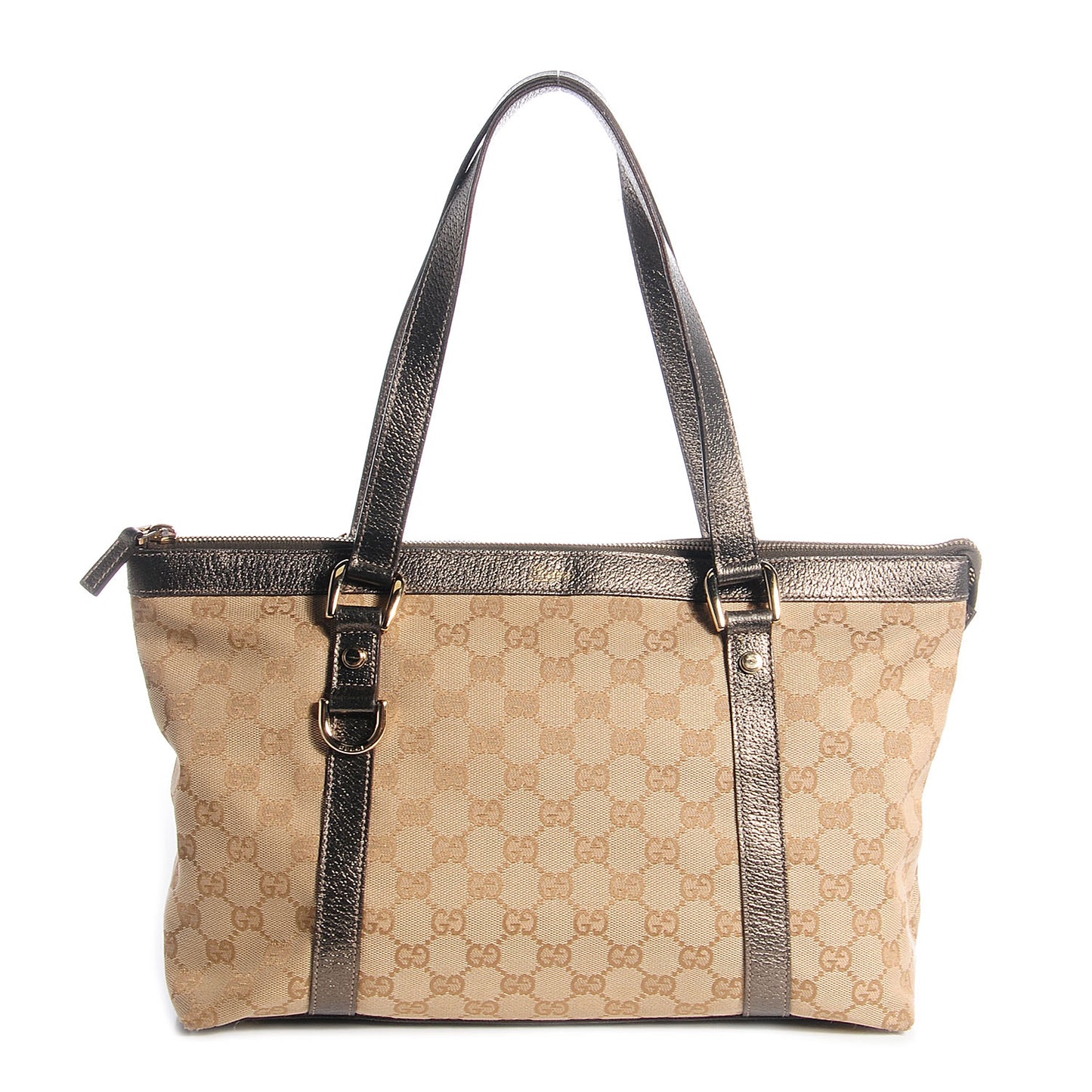 Monogram Medium Abbey Tote Metallic