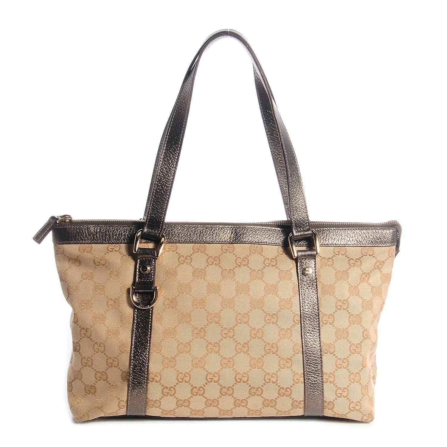 Gucci Monogram Medium Abbey Tote Metallic 1 of 8