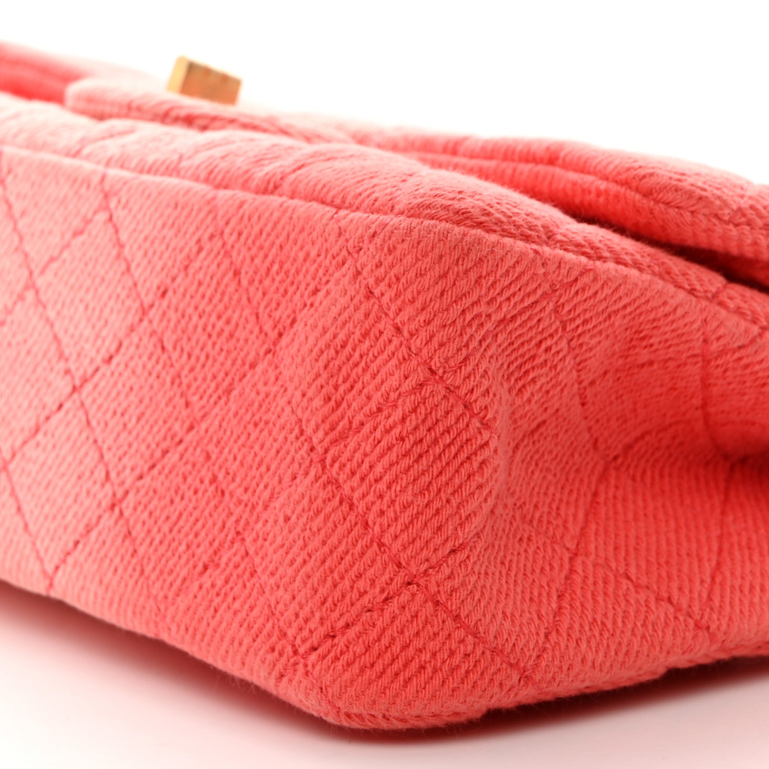 Chanel Ombre Denim Quilted 2.55 Reissue 225 Flap Coral 10 of 11