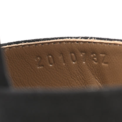 Hermes Velvet Goatskin Attelage Platform Sandal 39.5 Black 8 of 9