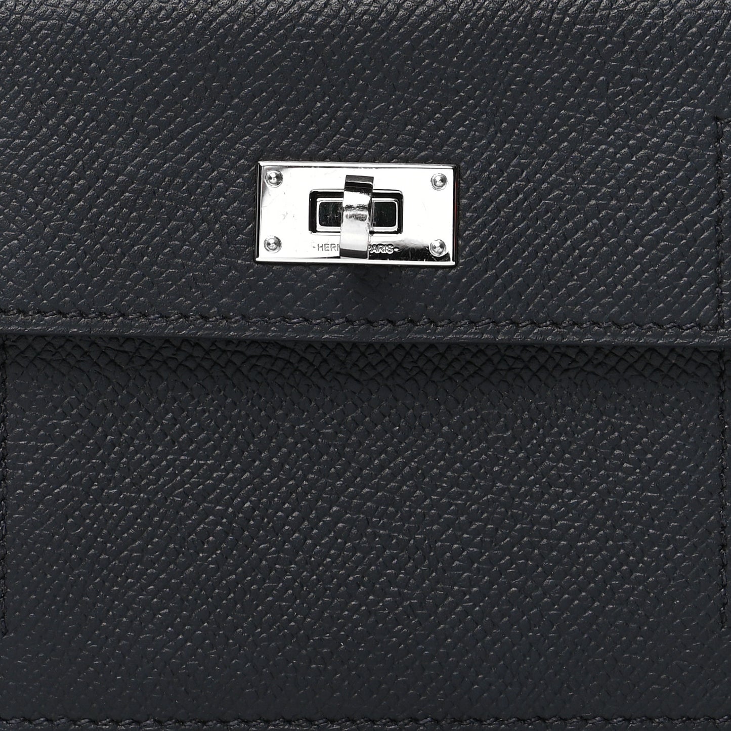 Epsom Kelly Pocket Compact Wallet Black
