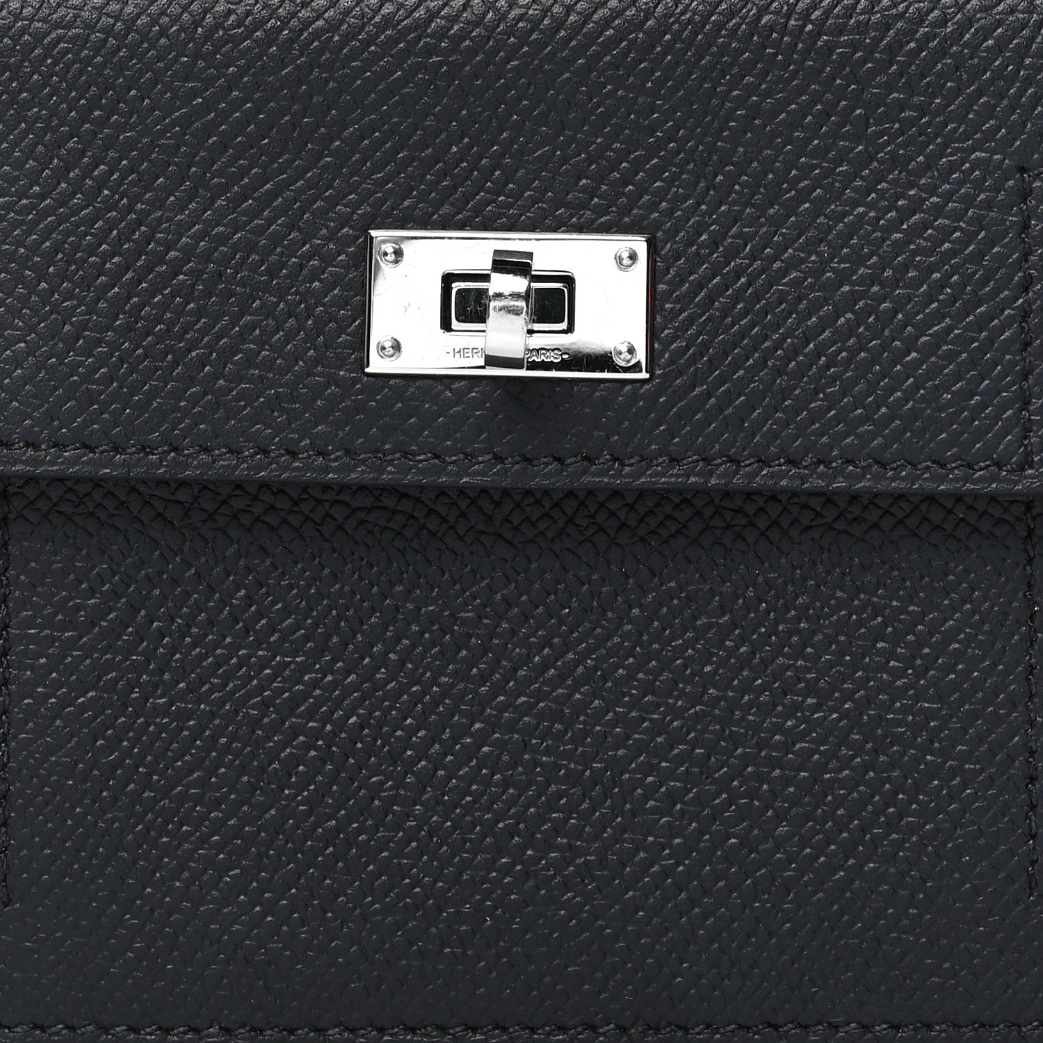 Hermes Epsom Kelly Pocket Compact Wallet Black 7 of 9