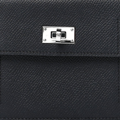 Hermes Epsom Kelly Pocket Compact Wallet Black 7 of 9