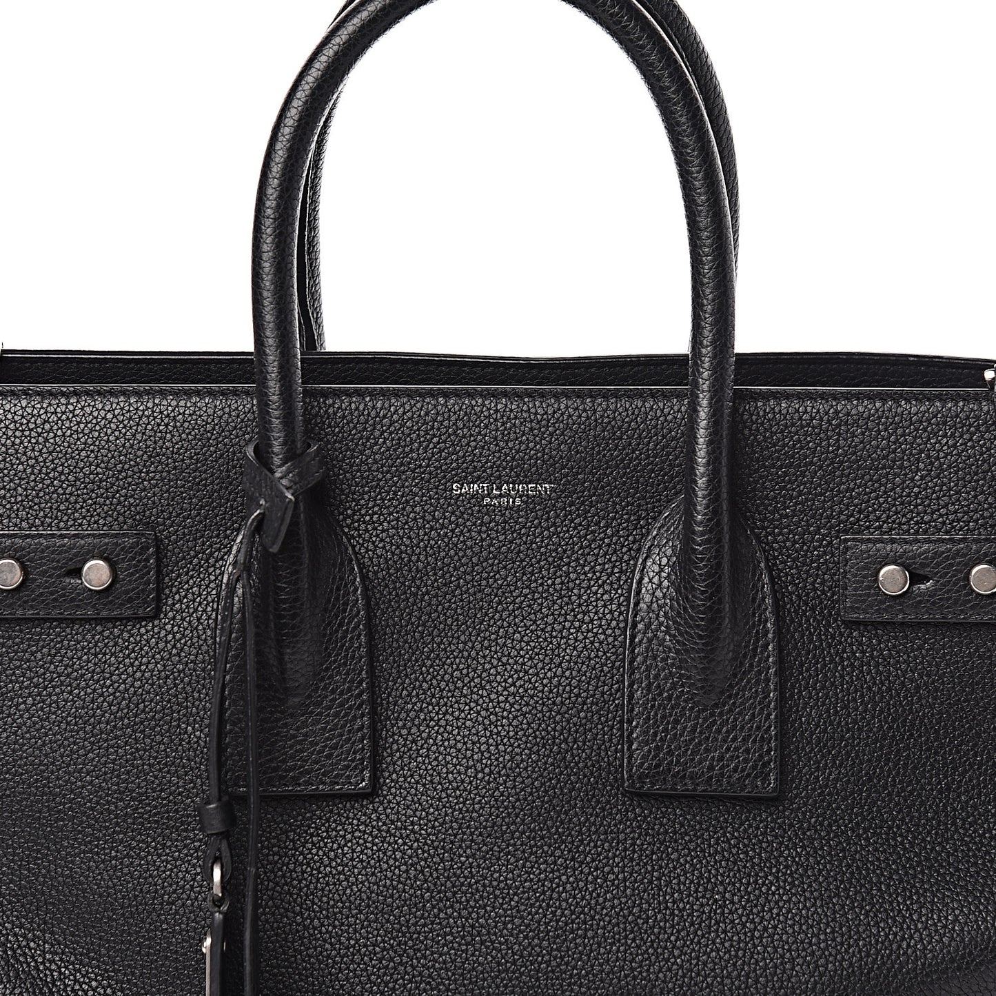 Grained Calfskin Small Supple Sac De Jour Black