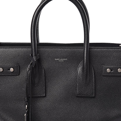 Saint Laurent Grained Calfskin Small Supple Sac De Jour Black 10 of 10