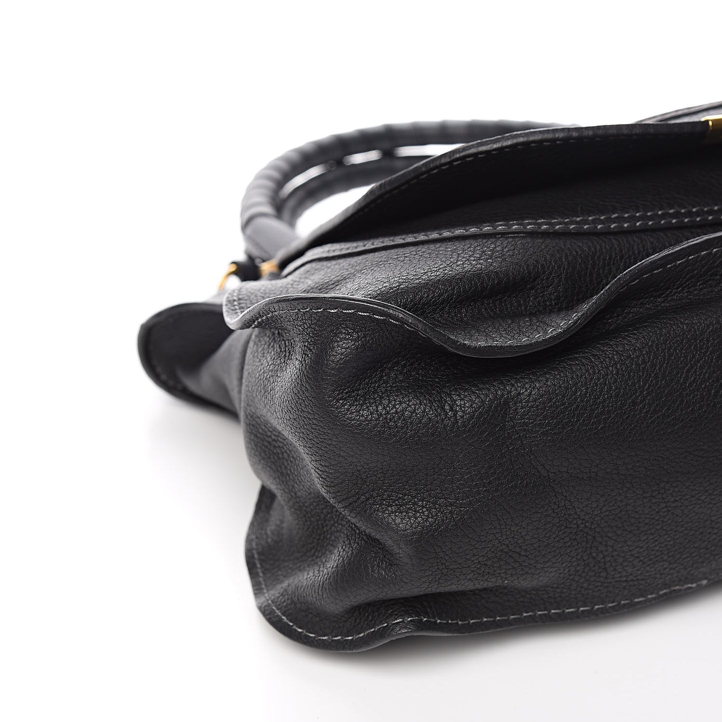 Calfskin Medium Marcie Satchel Black