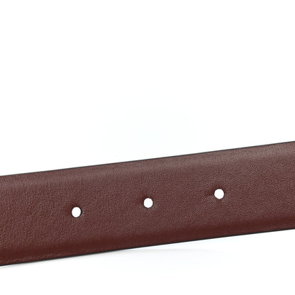 Chanel Calfskin CC Reversible Belt 80 32 Black Burgundy 4 of 6