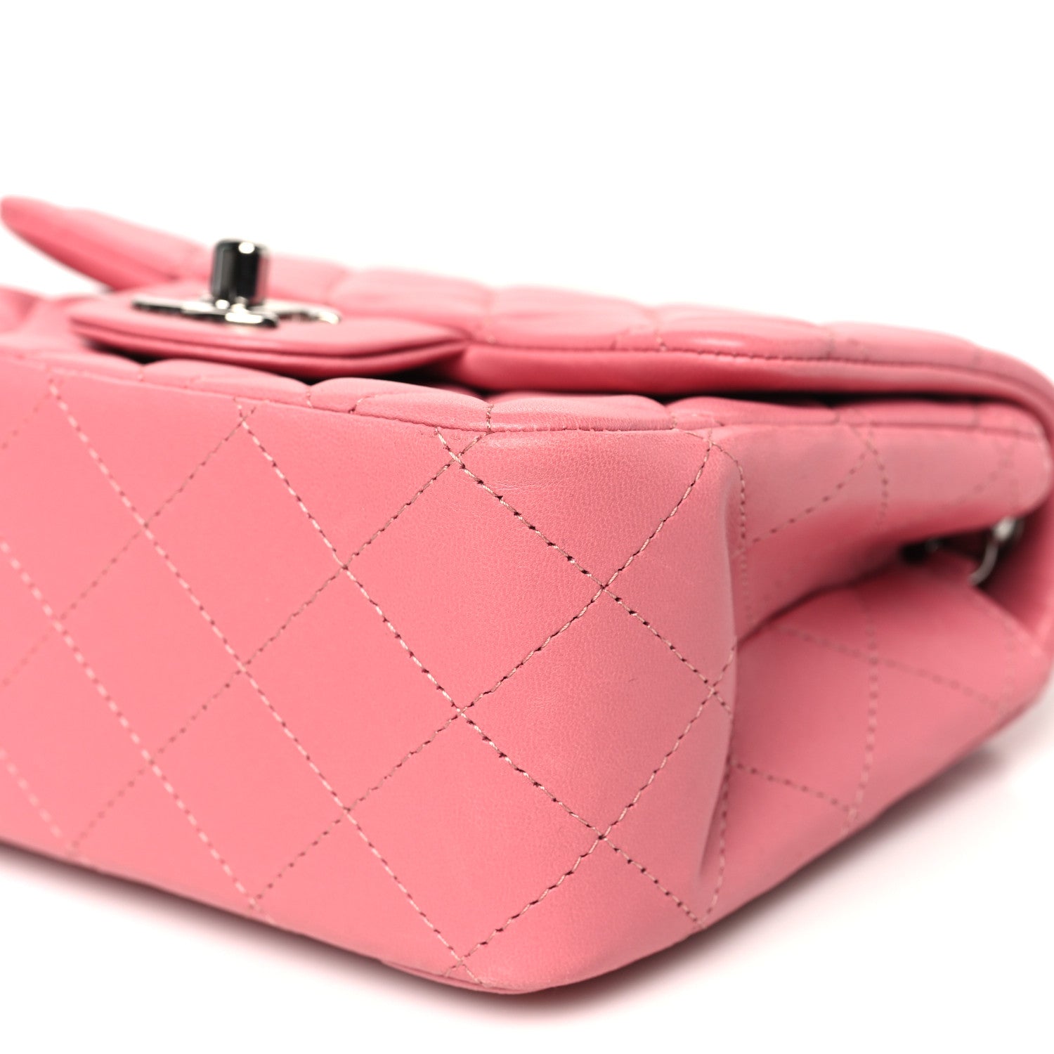 Chanel Lambskin Quilted Mini Square Flap Pink 9 of 10