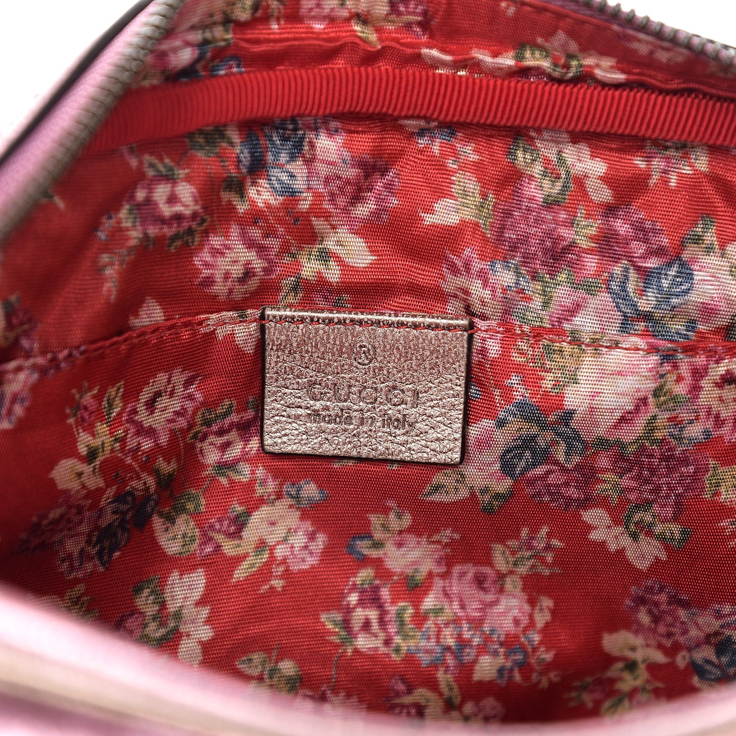 Laminated Nappa Trapuntata Small Zumi Shoulder Bag Rosa Lago Rame