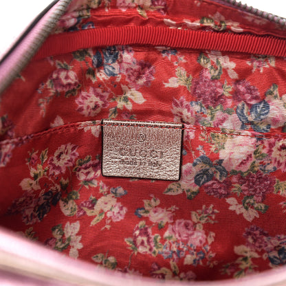 Gucci Laminated Nappa Trapuntata Small Zumi Shoulder Bag Rosa Lago Rame 5 of 9