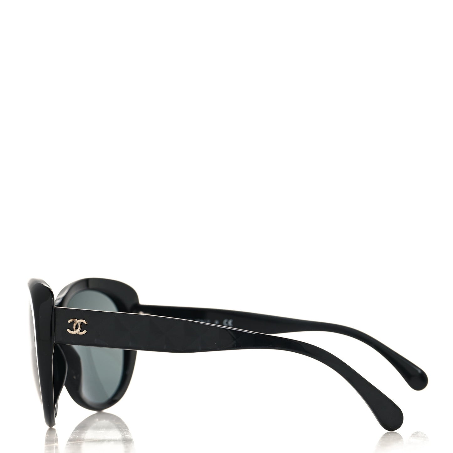 Acetate Quilted CC Sunglasses 5184 Black