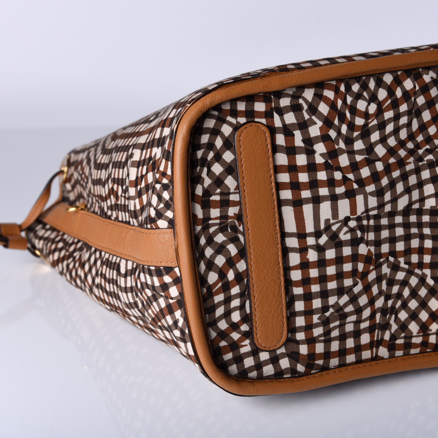 MCM Visetos Medium Liz Reversible Shopper Tote Cognac 13 of 14