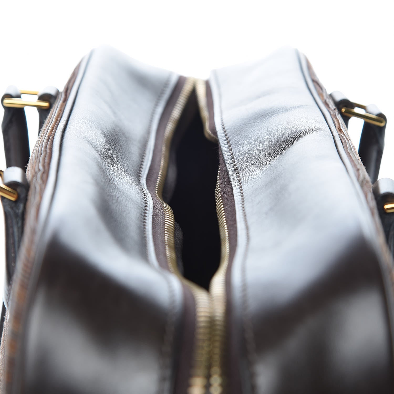 Hermes Box Vibrato Plume 32 Chocolate 7 of 13