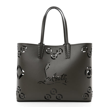 Christian Louboutin Calfskin Loubinthesky Perforated Cabata Tote Black 3 of 11
