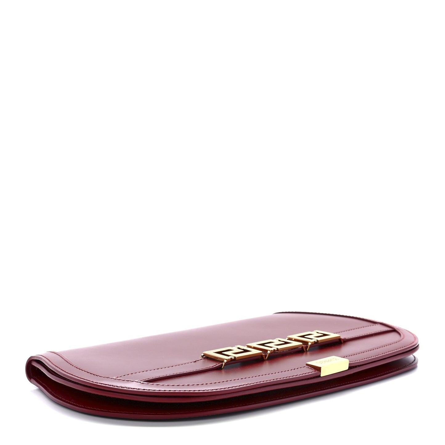 Calfskin Large Greca Goddess Clutch Red
