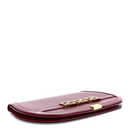 Versace Calfskin Large Greca Goddess Clutch Red 4 of 12