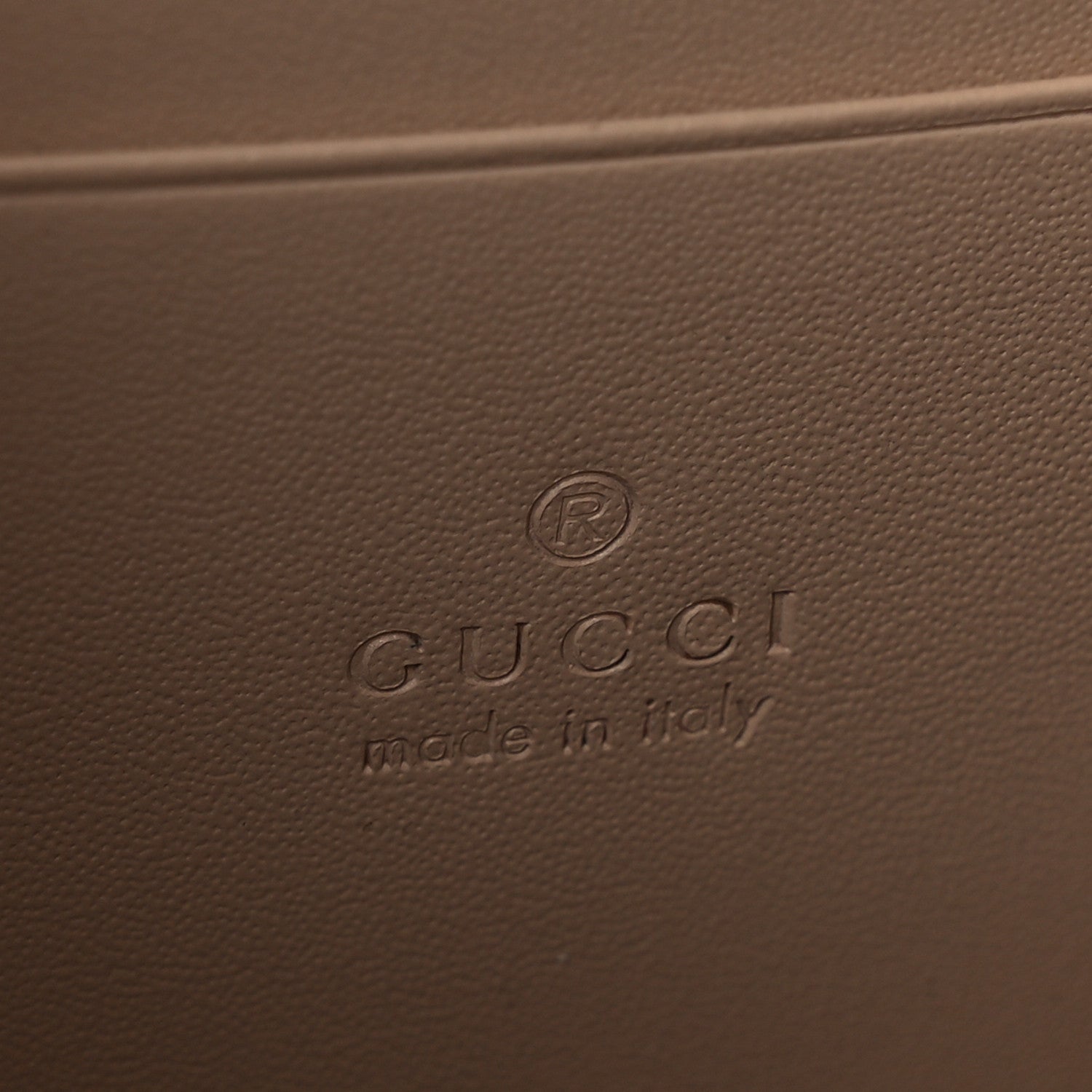 Gucci Calfskin GG Debossed Chain Wallet Black Souffle Rose 6 of 11