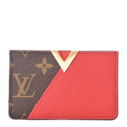 Louis Vuitton Calfskin Monogram Kimono Tote Card Holder Cherry 1 of 7